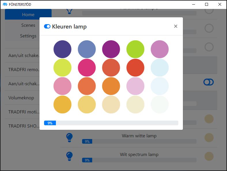 Bulb settings